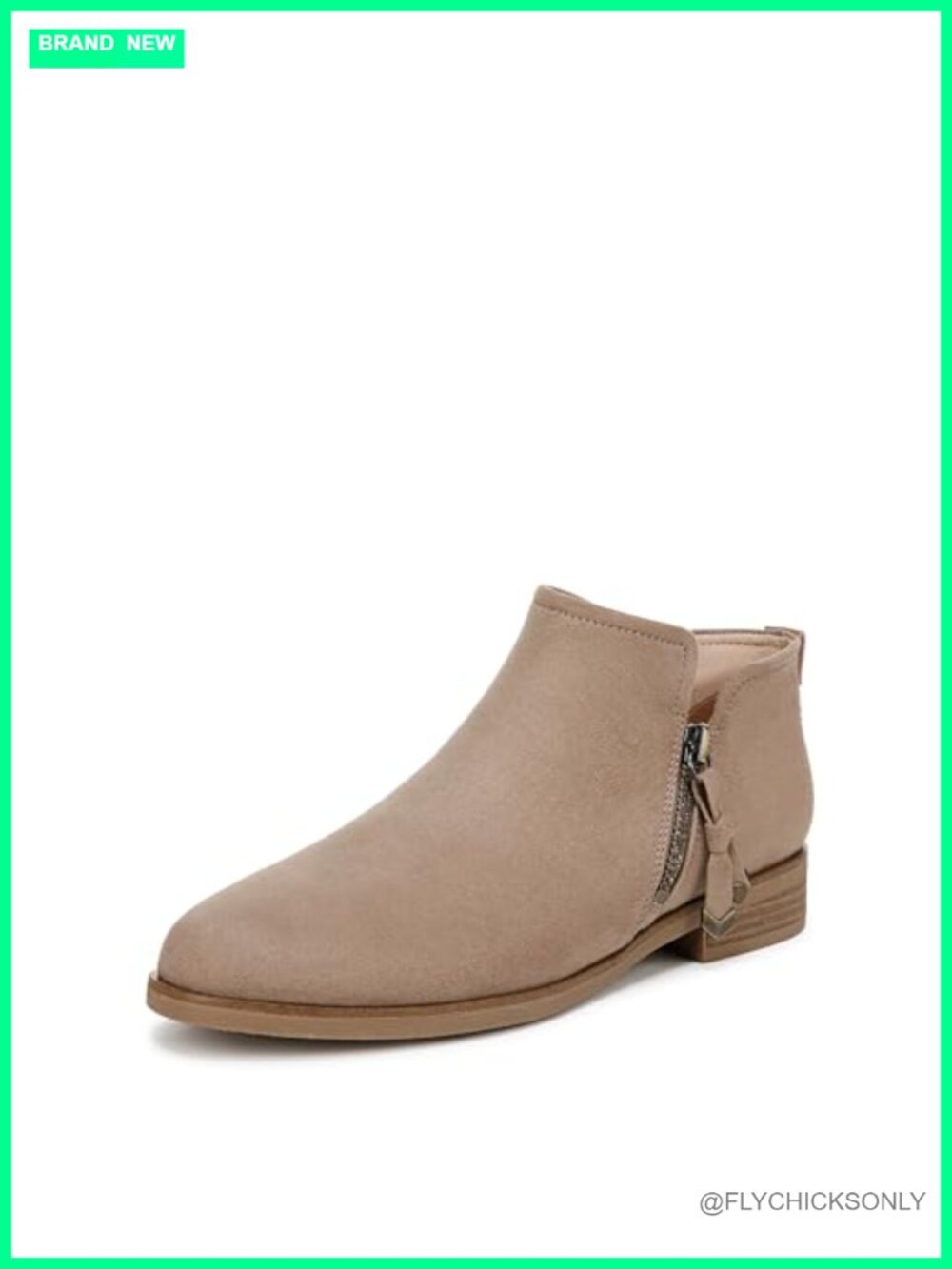 Womens Faux Suede Ankle Booties Pointed Toe Block Heel Side Zip